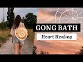 Gong bath heart healing sound meditation heart chakra opening vibrations universal love sound bath