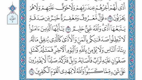 الربع الثاني من الحزب ٥ من القرآن الكريم - الشيخ ياسر سلامة حدر