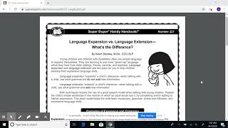 Language Expansion and Extension