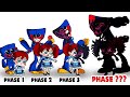 FNF Comparison Battle Poppy Playtime Huggy Wuggy & Poppy | ALL Phases of FNF Characters Animation
