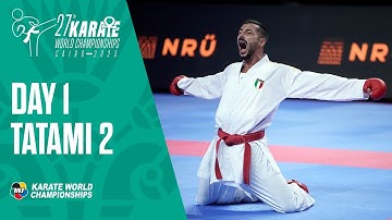 Karate World Championships | Thursday - Tatami 2 | All the action from Cairo LIVE!