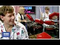1984 bill bruford on the simmons electronic drum kit  micro live  retro tech  bbc archive