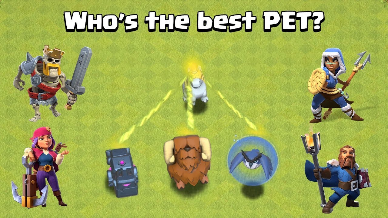 Who's the BEST PET Finding the best Pet for every HERO Clash of Clans YouTube