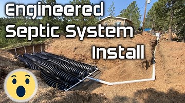 INSTALLING  an Engineered Septic System (Time Lapse)