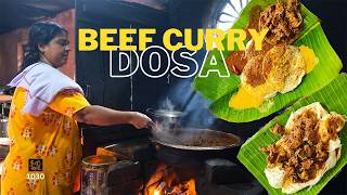 ഊരുവിട്ടമ്പലത്ത് ഇത് പോലെ ഒരു പഴമ കടയോ? Dosa + beef curry @ Ooruttambalam Sreekanth Hotel Trivandrum