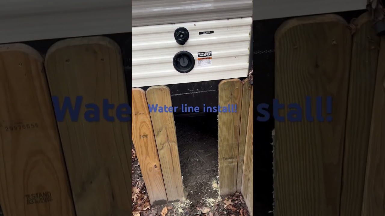 Water line install!