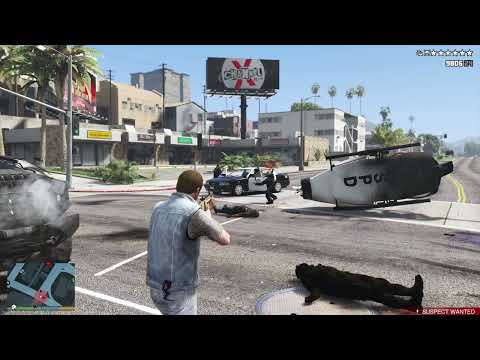 GTA 5 - Cluckin' Bell Shootout + Six Star Escape