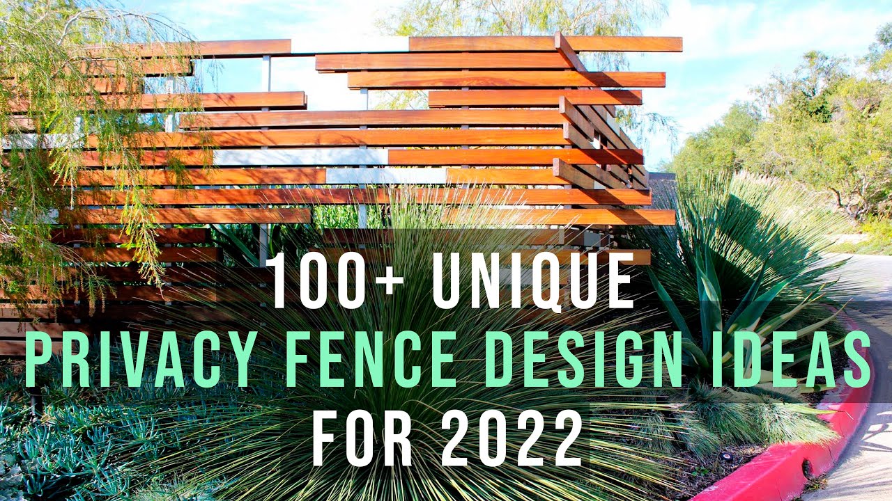 Top 100 Unique Privacy Fence Design Ideas For Front Yards And Backyards 