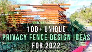 Top 100 unique privacy fence design ideas for front yards and backyards  2022