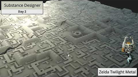 Learning Substance Designer - Zelda Twilight Metal - Day 2