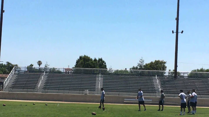 Matt Schonher Kicking Camp Field Goals 2013