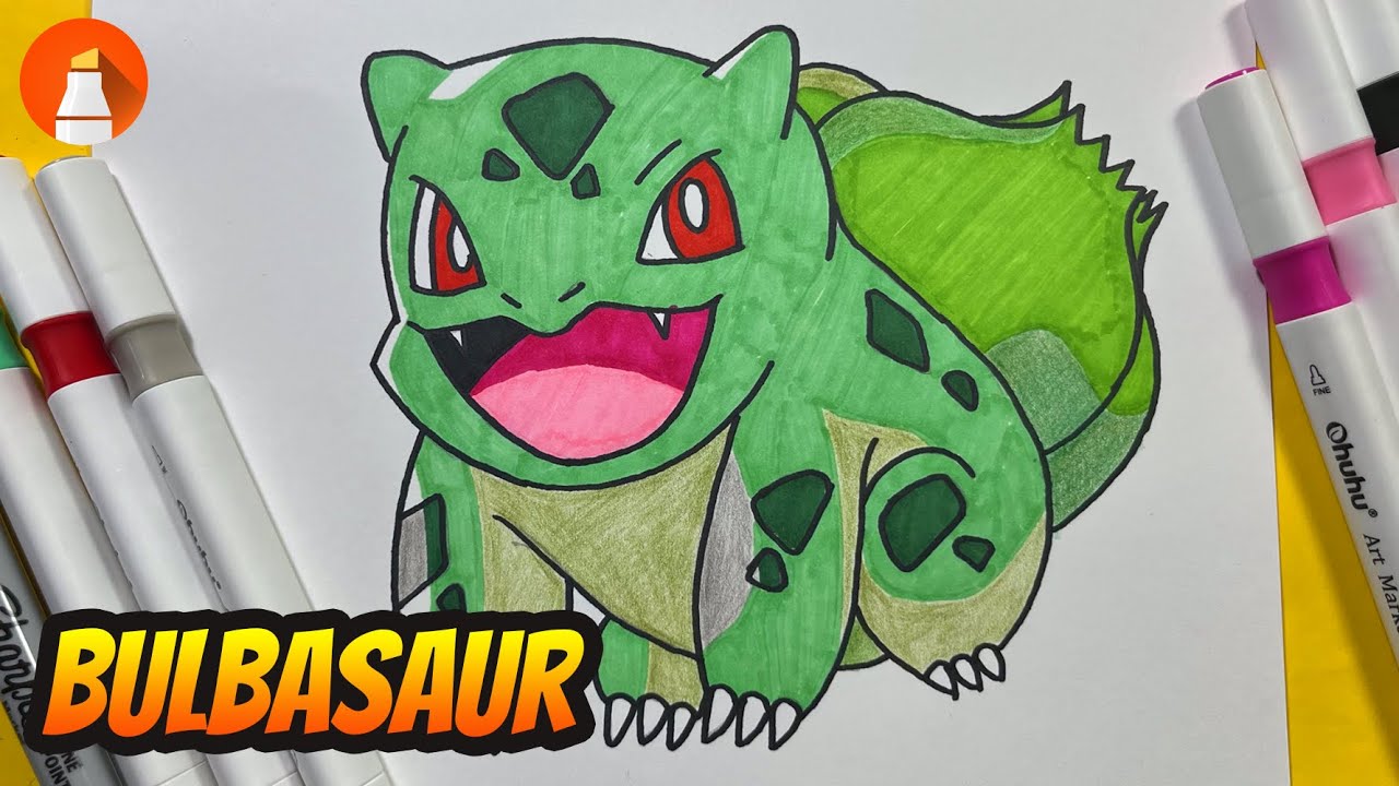 How to draw Bulbasaur Pokemon Andy Art Hub YouTube
