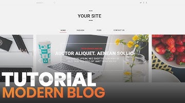 Photoshop Web Design Tutorial : Modern Blog (Header and Banner) - Part 1
