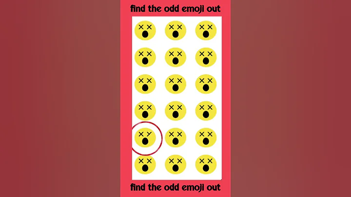 HOW GOOD ARE YOUR EYES 👀 | Find The Odd Emoji Out | Find The Difference puzzle 🧩 Quiz Game #shorts