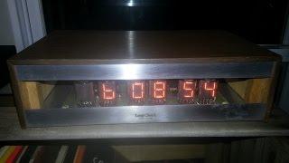 Logi-Clock LC-101 vintage Numitron tube clock '72
