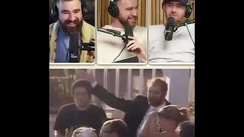 Travis Kelce reacts to Taylor Swift being ‘Punk'd’ by Justin Bieber on the episode of ‘New Heights.’