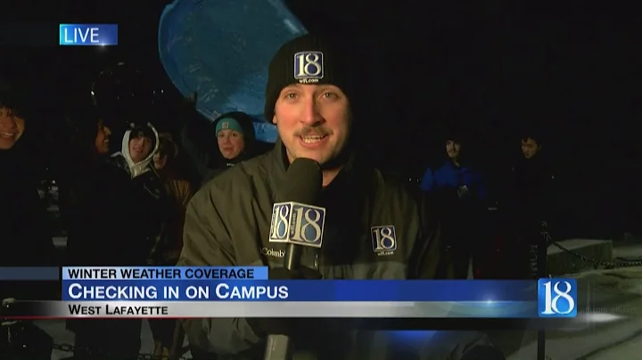 Purdue students enjoy an early morning on Slayter ...