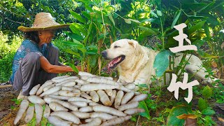 Ingredients that look like silkworm babies, which grandma uses to make delicious food玉林阿婆