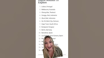 The best travel spots for digital nomads part 3 #shorts
