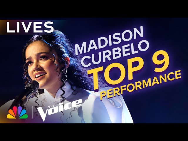 Madison Curbelo Performs Cyndi Lauper's Time After Time | The Voice Lives | NBC class=