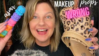 ASMR | Doing Your Makeup with the Wrong Props | Ft. Shoe & Plastic Tapping, Clipping & More ??