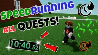 SPEEDRUNNING QUESTS in 10 MINUTES | Ability Wars ROBLOX