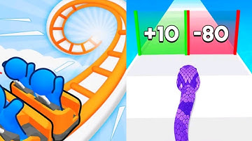 Max Levels Snake Run Race 3D Vs Runner Coaster 3D 😼😽🙂😚👿😻🙊 All New Max Update Mobile Gameplay WE21