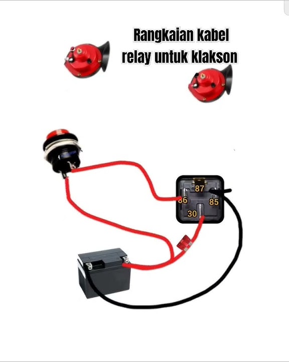 cara pemasangan relay klakson #bengkelmotor