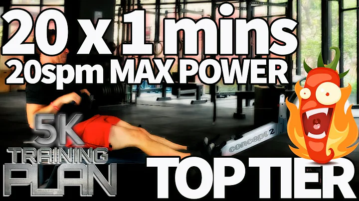 39 Minute Power Rowing Workout - Max Effort at Low Rate | 5K Plan Week 3 Row 3 | RowAlong