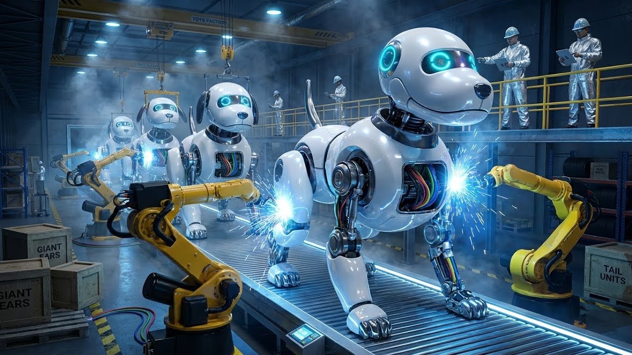 Inside a Robot Dog Toy Factory | From Raw Parts to Smart Robot Pets
