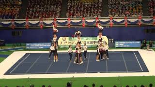 2017 JAPAN CUP 第4位 日本体育大学/VORTEX(東京都) 374.0 = 126.5 + 247.5