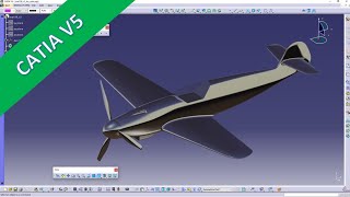 WW-109 Fighter Plane - Part 1 - Catia v5 Training - GSD