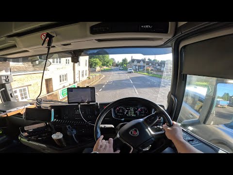 POV DRIVE SCANIA R450 CORBY TO A1   TRUCKDRIVER UK #99ASMR