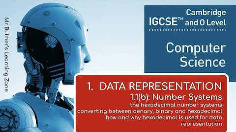 IGCSE Computer Science 2023-25 - (1) Data Representation  - Number Systems 1.1(b) Hexadecimal
