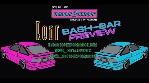 AE86 REAR (all) Bash Bar Preview/Specs (b2bautoperformance)