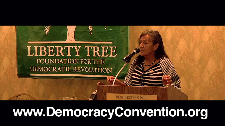 Debra White Plume at the 2013 Democracy Convention