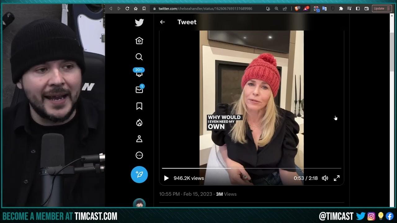 Chelsea Handler Responds To Ben Shapiro And Tim Pool, REJECTS Idea That She’s Miserable Without Kids