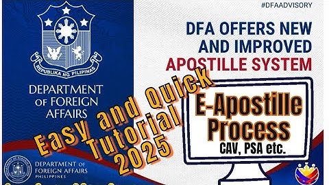 HOW TO PROCESS THE NEW ELECTRONIC APOSTILLE (e-Apostille) IN THE PHILIPPINES 2025 | Ms Rizalie
