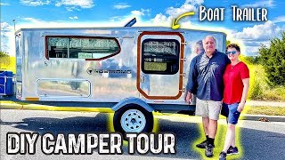 BEAUTIFUL Homemade Micro Camping Trailer Build $5500