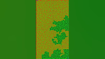 Watch the Maze Unravel: A Soothing Journey in Green!