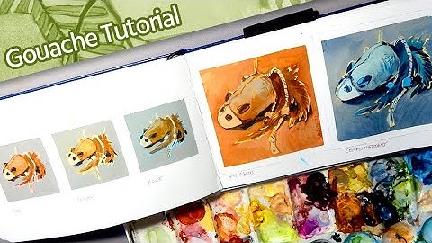 [ How to Use Gouache ] What is an Underpainting? -- Gouache Tutorial for Beginners