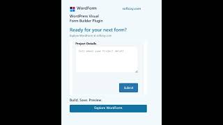 WordForm: Build, Save & Preview WordPress Forms With a Visual Form Builder