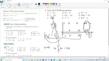 Functions 12 (advanced functions) Chapter 3.7  (sum and difference of cubes)