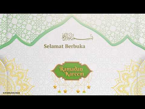 Makluman Ucapan Selamat Berbuka Puasa di RTM TV1 sepanjang Ramadan 1445H