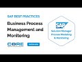 How to use sap solution manager to manage model and monitor your business processes