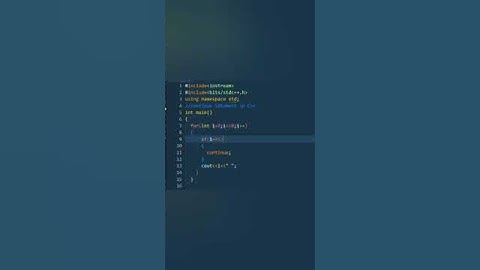 Continue Statement in C++ #coding #tutorial #programming