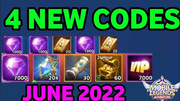 NEW ML ADVENTURE  CD KEY JUNE 2022 ! MOBILE LEGENDS ADVENTURE CODES 2022