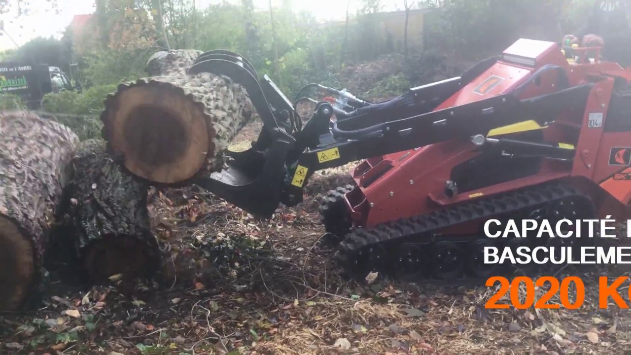 Porteur multi-outils SK1550 Ditch Witch® avec fourche à pince - Élagage