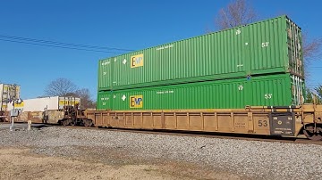 NS 212 Intermodal Taylors, SC w/UP GEVO trailing 2nd