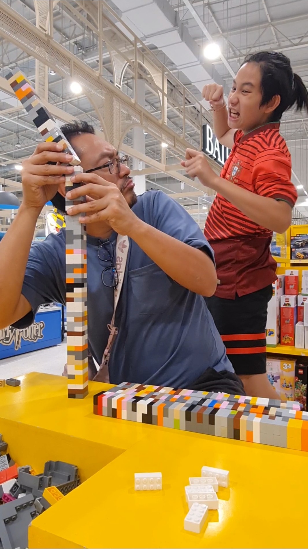 IQ180 Evil Boy‼️ and LEGO Table?  | JJaiPan #Shorts